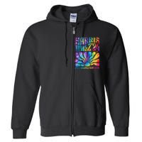 Tie Dye Kamala Harris Tim Waltz Harris Waltz 2024 Election Gift Full Zip Hoodie