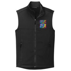 Tie Dye Kamala Harris Tim Waltz Harris Waltz 2024 Election Gift Collective Smooth Fleece Vest