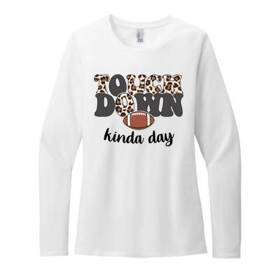 Touch Down Kinda Day Football Lover Womens CVC Long Sleeve Shirt