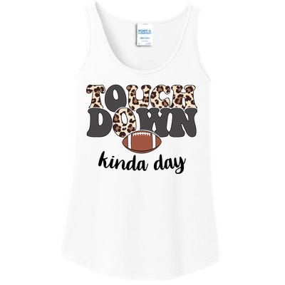 Touch Down Kinda Day Football Lover Ladies Essential Tank