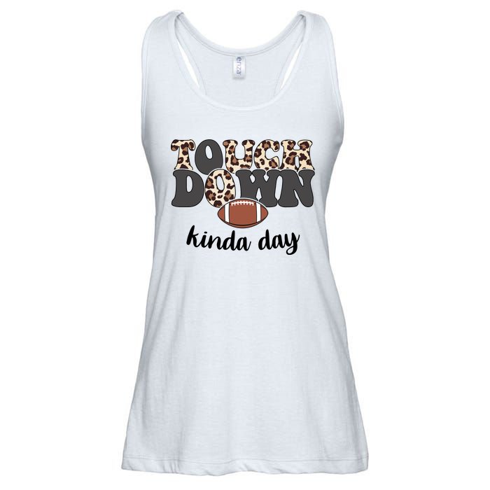 Touch Down Kinda Day Football Lover Ladies Essential Flowy Tank