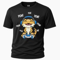 Tiny Dinosaur Kawaii Gamer Bearded Dragon Lover Cooling Performance Crew T-Shirt