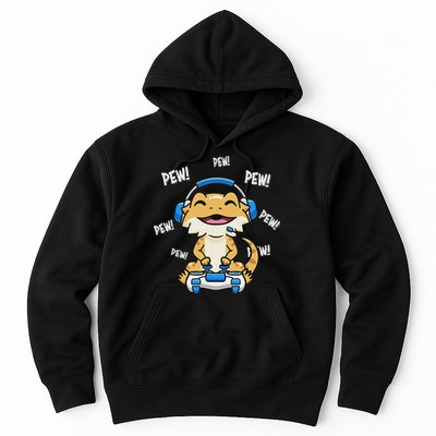 Tiny Dinosaur Kawaii Gamer Bearded Dragon Lover Hoodie