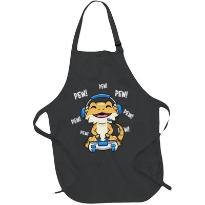 Tiny Dinosaur Kawaii Gamer Bearded Dragon Lover Apron