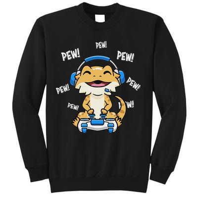 Tiny Dinosaur Kawaii Gamer Bearded Dragon Lover Sweatshirt