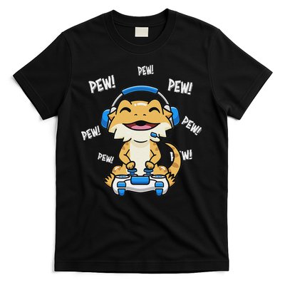 Tiny Dinosaur Kawaii Gamer Bearded Dragon Lover T-Shirt