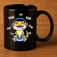 Tiny Dinosaur Kawaii Gamer Bearded Dragon Lover 11oz C Handle Ceramic Mug
