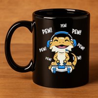 Tiny Dinosaur Kawaii Gamer Bearded Dragon Lover 11oz C Handle Ceramic Mug