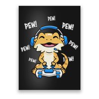 Tiny Dinosaur Kawaii Gamer Bearded Dragon Lover Poster