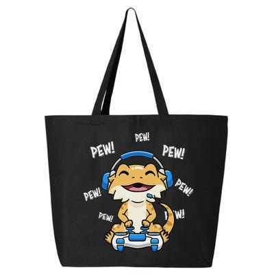 Tiny Dinosaur Kawaii Gamer Bearded Dragon Lover 25L Jumbo Tote