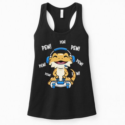 Tiny Dinosaur Kawaii Gamer Bearded Dragon Lover Womens Tank Top