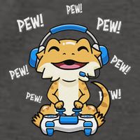 Tiny Dinosaur Kawaii Gamer Bearded Dragon Lover Vector Backpack