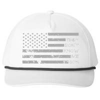 They DonT Know Me Son Military Motivational Snapback Five-Panel Rope Hat