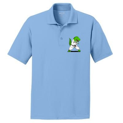 T-Rex Dinosaur Karate Ninja Martial Arts Funny Boy PosiCharge RacerMesh Polo