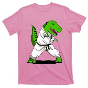 T-Rex Dinosaur Karate Ninja Martial Arts Funny Boy T-Shirt