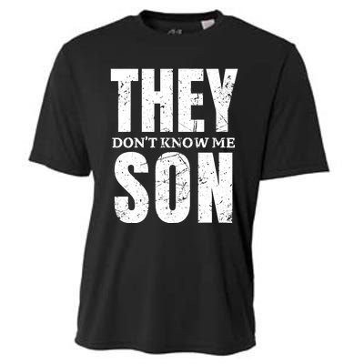 They Dont Know Me Son Bodybuilder Workout Gym Motivation Cooling Performance Crew T-Shirt