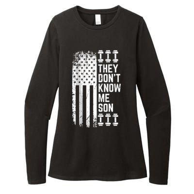 They Dont Know Me Son Bodybuilding Motivation Womens CVC Long Sleeve Shirt