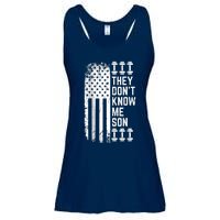 They Dont Know Me Son Bodybuilding Motivation Ladies Essential Flowy Tank