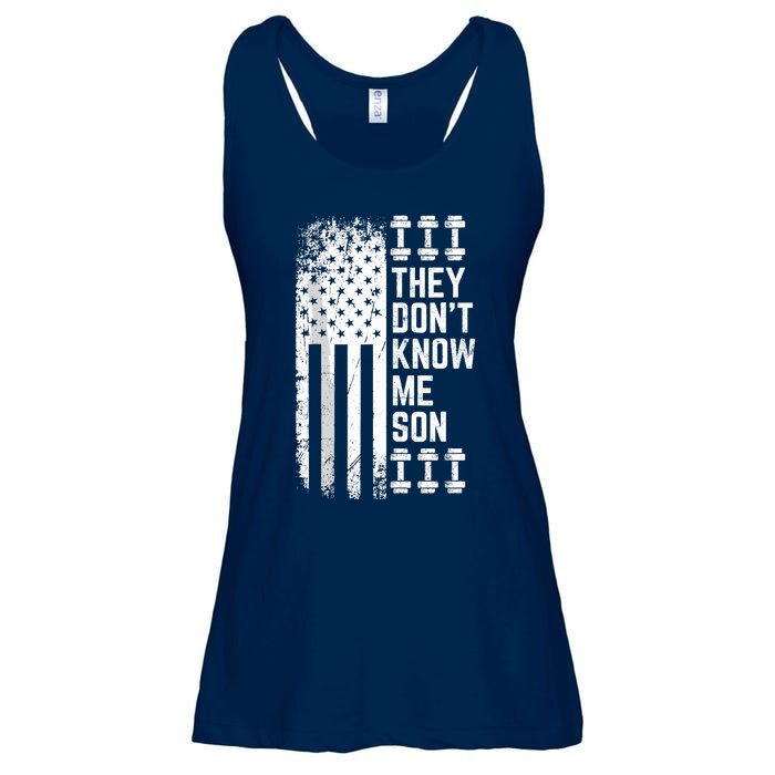 They Dont Know Me Son Bodybuilding Motivation Ladies Essential Flowy Tank