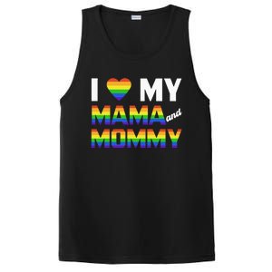 Two Dads LGBT And I Love My Mama And Mommy For Pride Month PosiCharge Competitor Tank