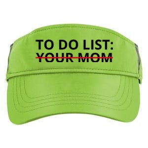 To Do List Your Mom Funny Meme Adult Drive Performance Visor