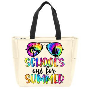 Tie Dye Last Day Of School Schools Out For Summer Teacher Zip Tote Bag