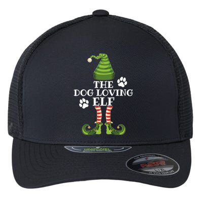 The Dog Loving Elf Family Matching Christmas Dog Owner Flexfit Unipanel Trucker Cap