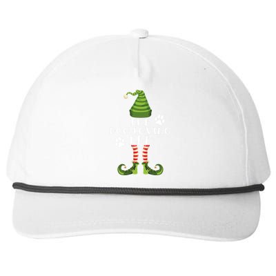 The Dog Loving Elf Family Matching Christmas Dog Owner Snapback Five-Panel Rope Hat