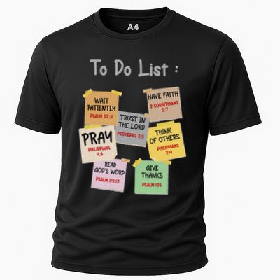 To Do List Christian Bible Verse Quote Performance Shirt
