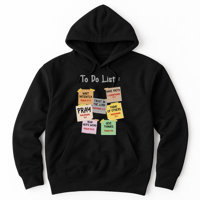 To Do List Christian Bible Verse Quote Hoodie