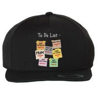 To Do List Christian Bible Verse Quote Wool Snapback Cap