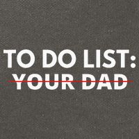 To Do List Your Dad Cotton Canvas Backpack