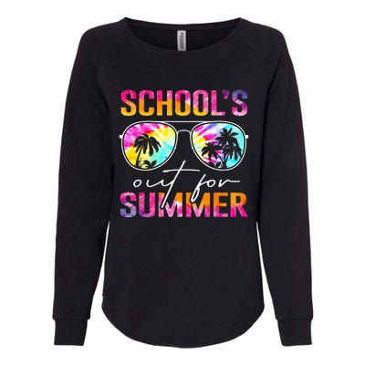 Tie Dye Last Day Of School Schools Out For Summer Teacher Womens California Wash Sweatshirt