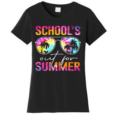 Tie Dye Last Day Of School Schools Out For Summer Teacher Women's T-Shirt