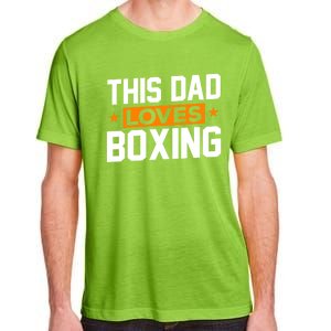 This Dad Loves Boxing Cool Gift Adult ChromaSoft Performance T-Shirt