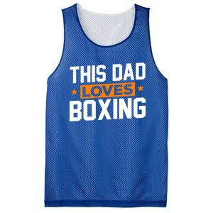 This Dad Loves Boxing Cool Gift Mesh Reversible Basketball Jersey Tank