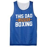 This Dad Loves Boxing Cool Gift Mesh Reversible Basketball Jersey Tank