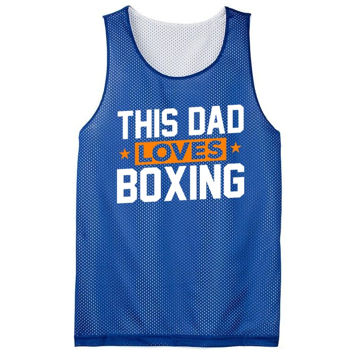 This Dad Loves Boxing Cool Gift Mesh Reversible Basketball Jersey Tank