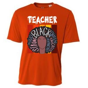 Teacher Drippin Lazy Halloween Costume Retro Afro Queen Funny Gift Cooling Performance Crew T-Shirt