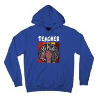 Teacher Drippin Lazy Halloween Costume Retro Afro Queen Funny Gift Tall Hoodie