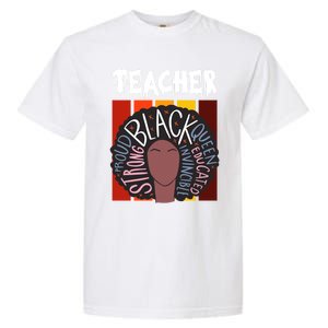 Teacher Drippin Lazy Halloween Costume Retro Afro Queen Funny Gift Garment-Dyed Heavyweight T-Shirt