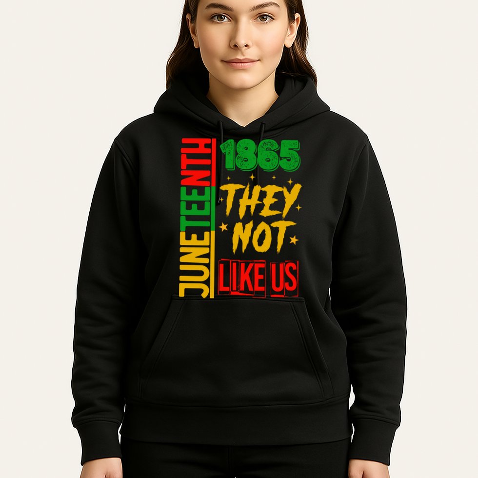 They Don't Like Us Juneteenth 1865 Pride Hoodie