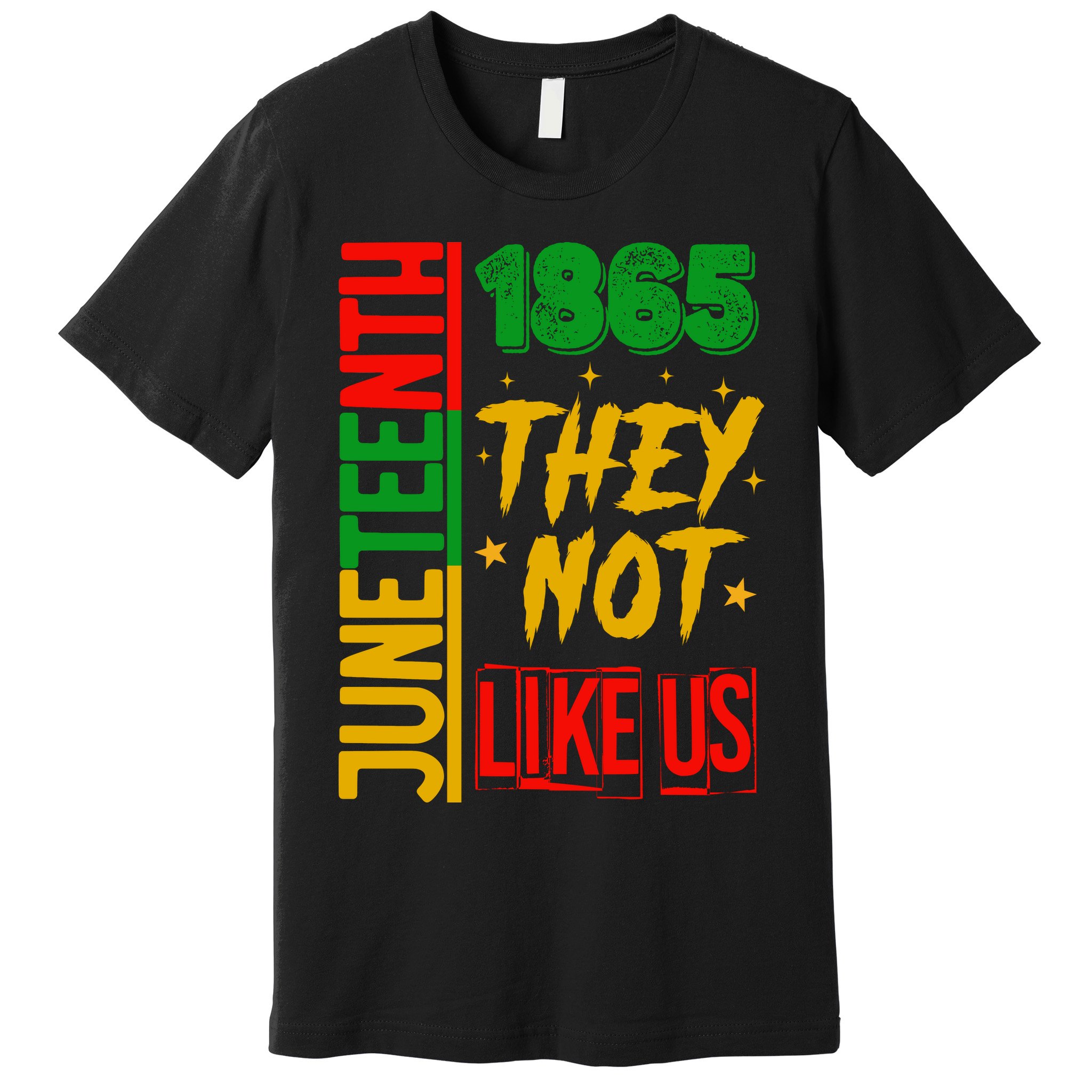 They Don't Like Us Juneteenth 1865 Pride Premium T-Shirt