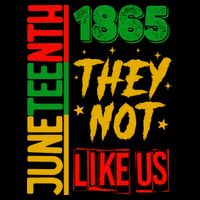 They Don't Like Us Juneteenth 1865 Pride Cropped Pullover Crew