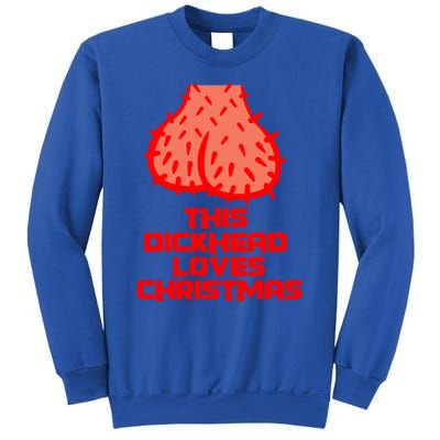 This Dickhead Loves Christmas Nasty Funny Xmas Party Gift Cute Gift Sweatshirt