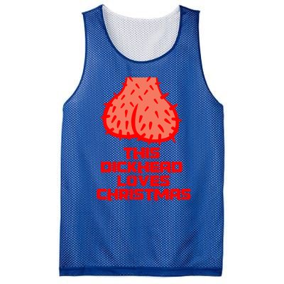 This Dickhead Loves Christmas Nasty Funny Xmas Party Gift Cute Gift Mesh Reversible Basketball Jersey Tank