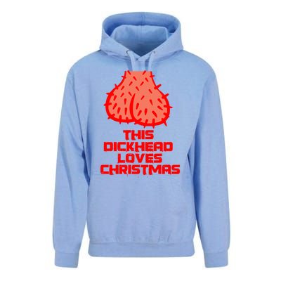 This Dickhead Loves Christmas Nasty Funny Xmas Party Gift Cute Gift Unisex Surf Hoodie