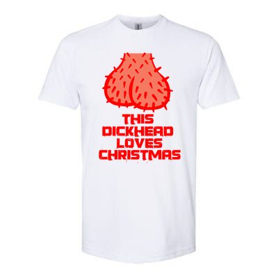 This Dickhead Loves Christmas Nasty Funny Xmas Party Gift Cute Gift Softstyle® CVC T-Shirt