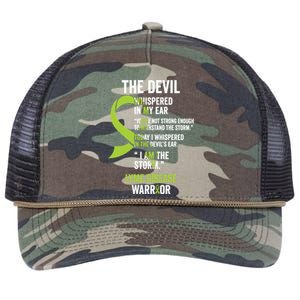 The Devilgift Lyme Disease Awareness Item Meaningful Gift Retro Rope Trucker Hat Cap