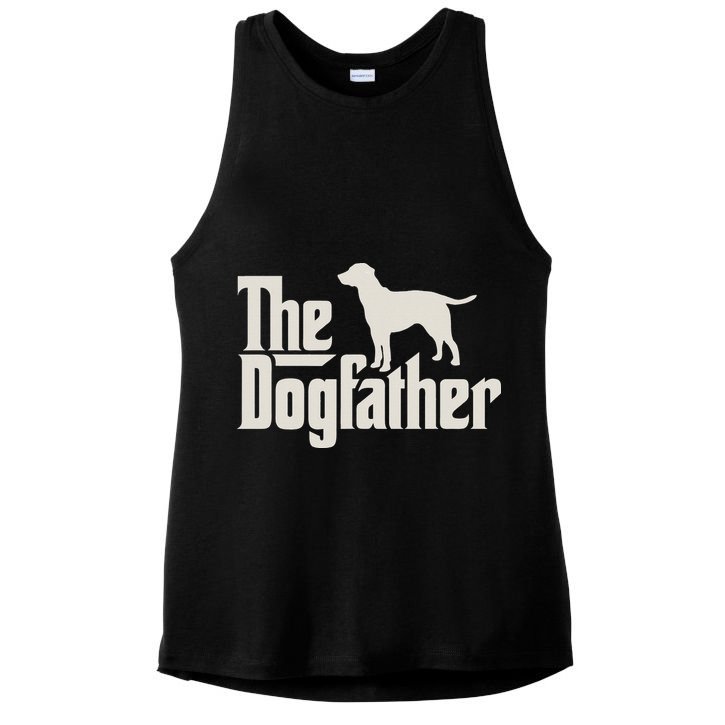 The Dogfather Labrador Funny Dog Owner Ladies PosiCharge Tri-Blend Wicking Tank